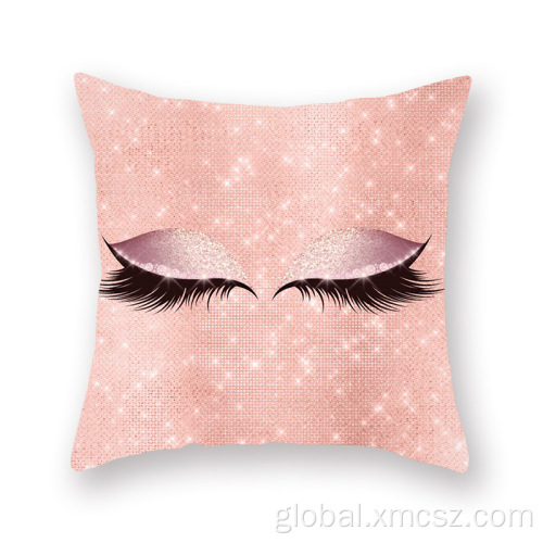 Canvas Eyelash Cushion Covers Custom gold stamping eyelash cushion cover Factory